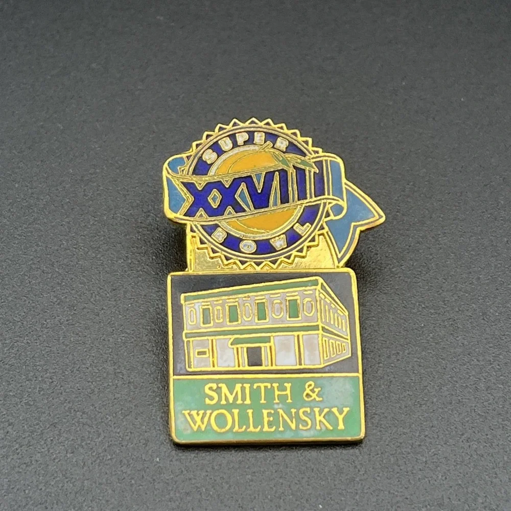 Super Bowl XXVIII NFL Dallas Cowboys Buffalo Bills Smith & Wollensky Hat‎ Pin